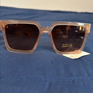 Women’s Square Frame Sunglasses - Pink beige